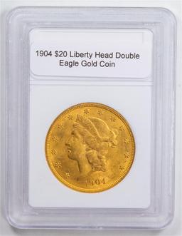 1904 $20 Liberty Head Double Eagle Gold Coin