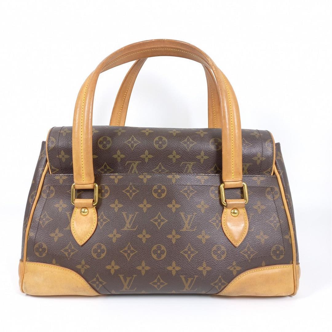 Louis Vuitton Brown Monogram Canvas Leather Beverly GM Shoulder Bag