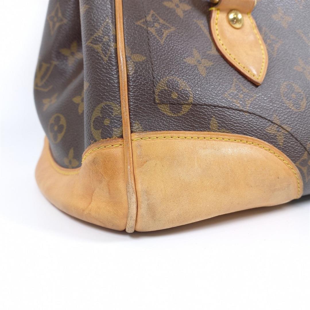 Louis Vuitton Brown Monogram Canvas Leather Beverly GM Shoulder Bag