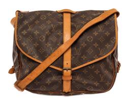 Louis Vuitton Brown Monogram Canvas Saumur 35 Messenger Bag