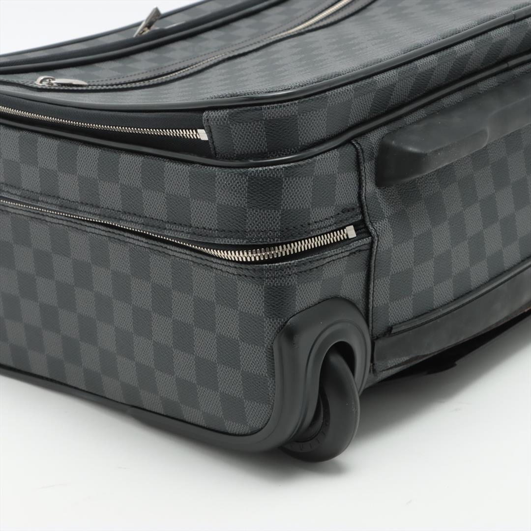 Louis Vuitton Damier Graphite Canvas Leather Pilot Case Travel Bag