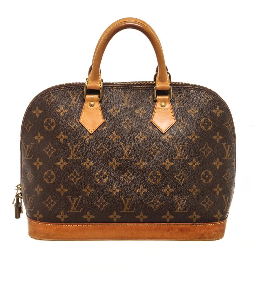 Louis Vuitton Brown Monogram Canvas and Leather Alma PM Bag