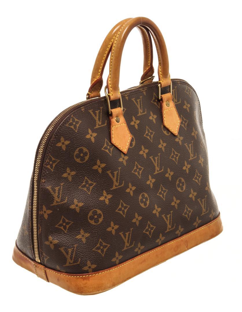 Louis Vuitton Brown Monogram Canvas and Leather Alma PM Bag