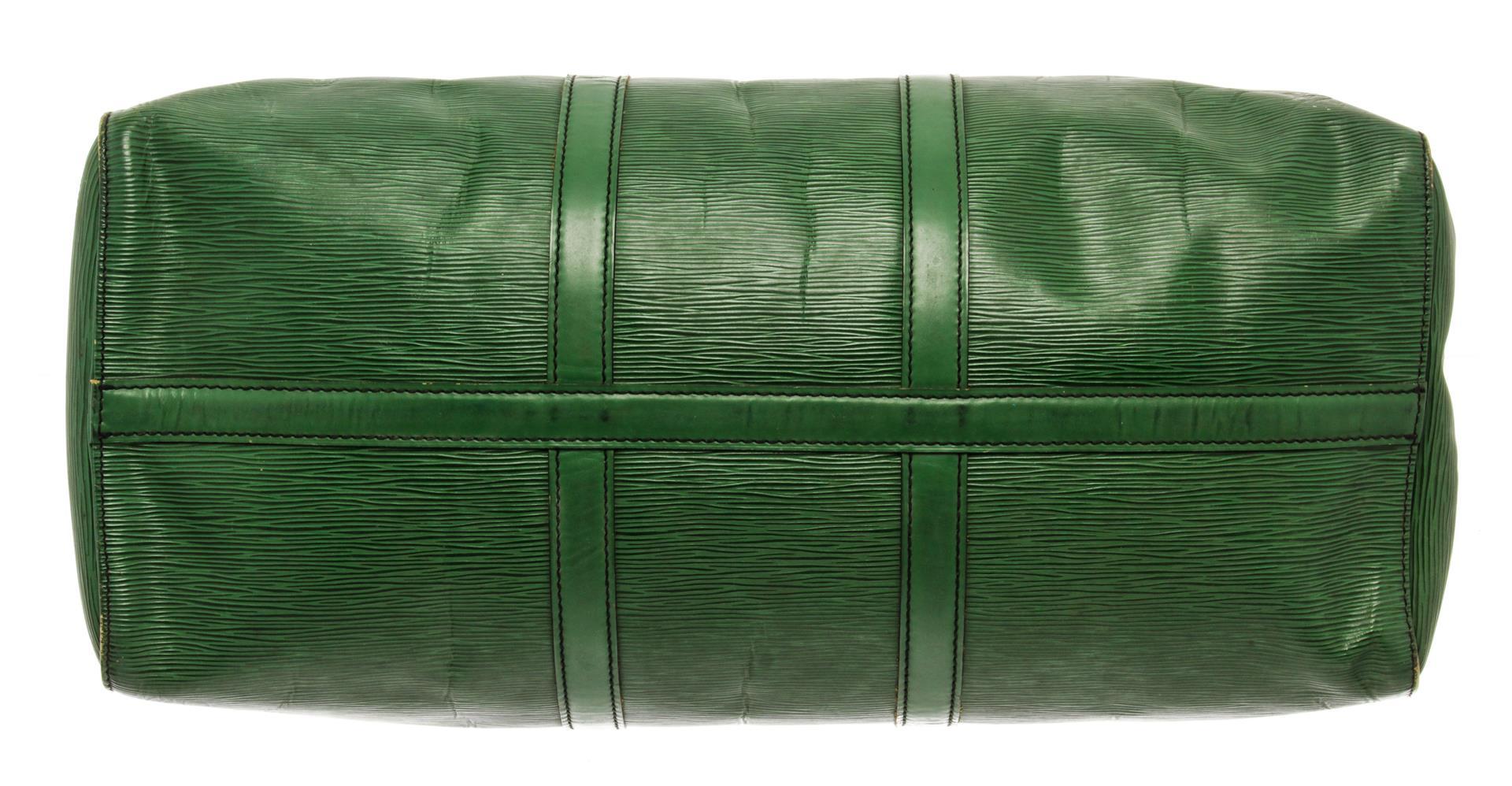 Louis Vuitton Green Epi Leather Keepall 50 Travel Bag