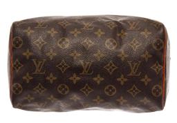 Louis Vuitton Brown Monogram Canvas Speedy 25 Satchel Bag
