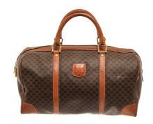 Celine Brown Macadam Boston Bag