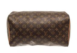 Louis Vuitton Brown Monogram Speedy 35 Satchel Bag