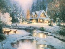 Deer Creek Cottage by Thomas Kinkade