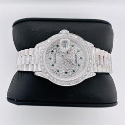 Ladies Rolex President White Gold and Diamond Wristwatch