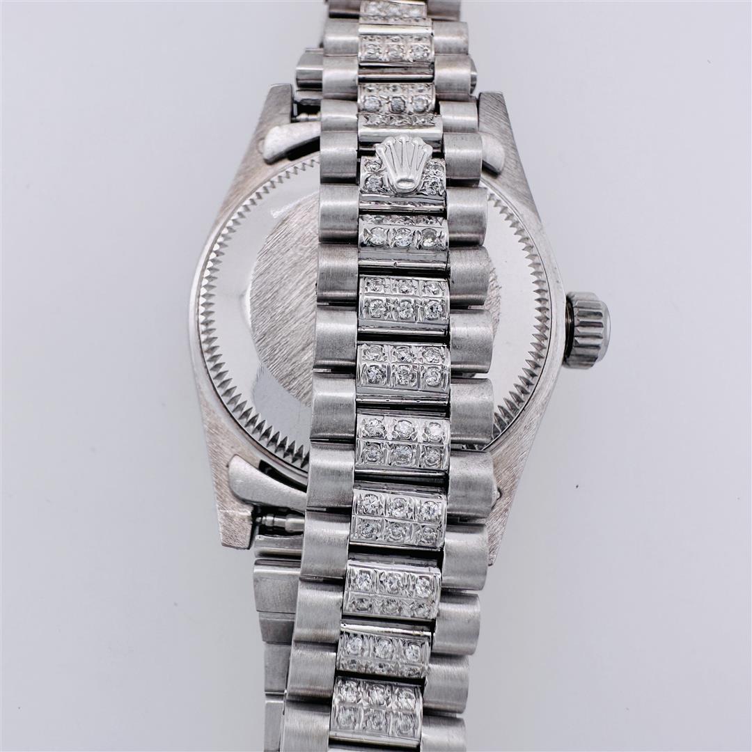 Ladies Rolex President White Gold and Diamond Wristwatch