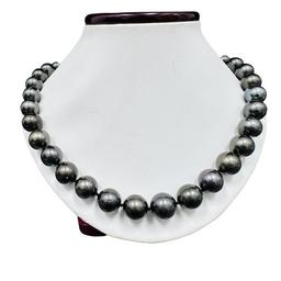 Pearl and Diamond Necklace - 14KT White Gold