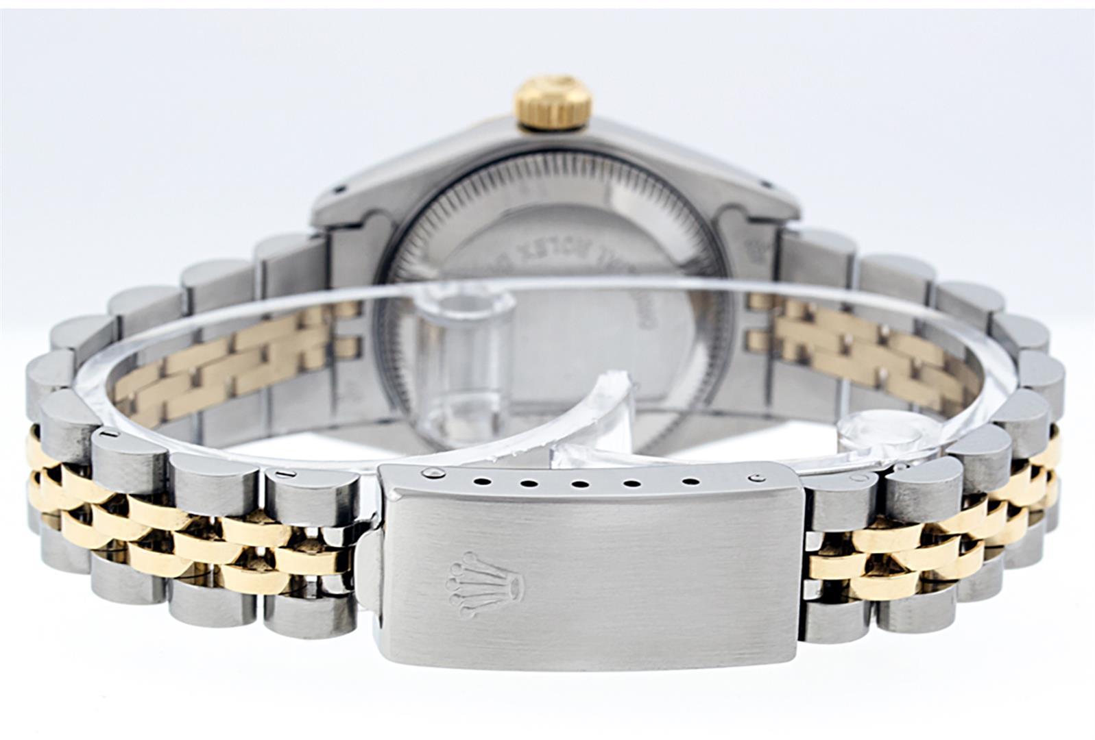 Rolex Ladies 2 Tone White Index Fluted Bezel 26MM Wristwatch