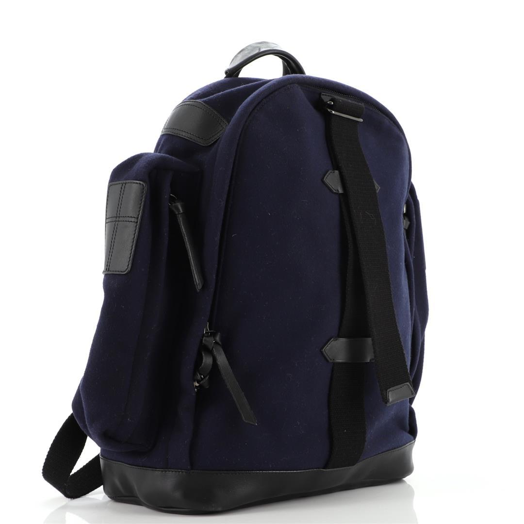 Givenchy Cargo Pocket Backpack Felt and Leather