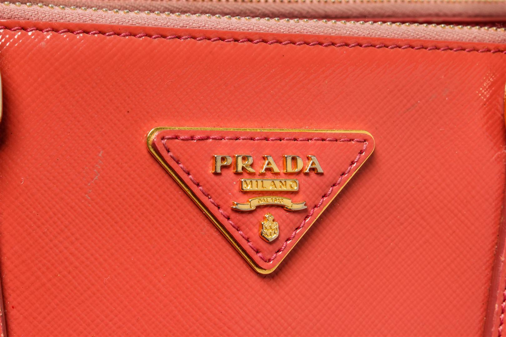 Prada Pink Leather Medium Tote Bag