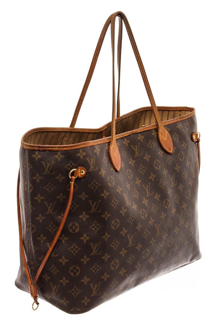 Louis Vuitton Brown Monogram Canvas Neverfull GM Tote Bag