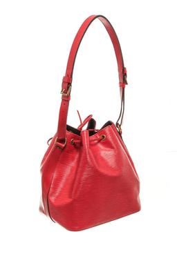 Louis Vuitton Red Epi Leather Petit Noe Bucket Bag