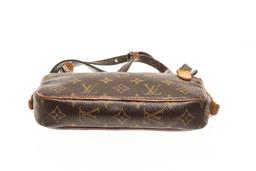 Louis Vuitton Brown Monogram Canvas Pochette Marli Bandolier Shoulder Bag