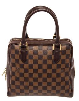 Louis Vuitton Brown Canvas Damier Ebene Brera Tote Bag