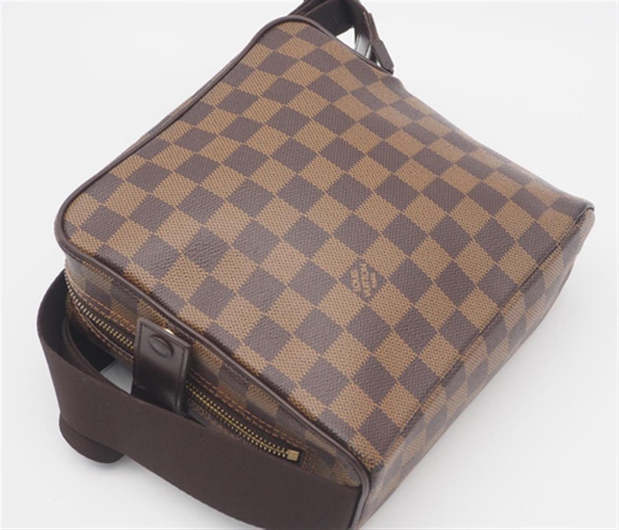 Louis Vuitton Damier Ebene Canvas Leather Olav PM Crossbody Bag
