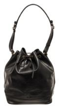 Louis Vuitton Black Epi Leather Noe Bucket Bag