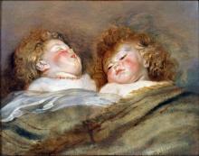 Sir Peter Paul Rubens - Two Sleeping Children