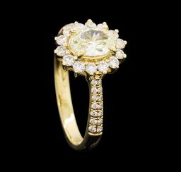 1.20 ctw Diamond Ring - 14KT Yellow Gold