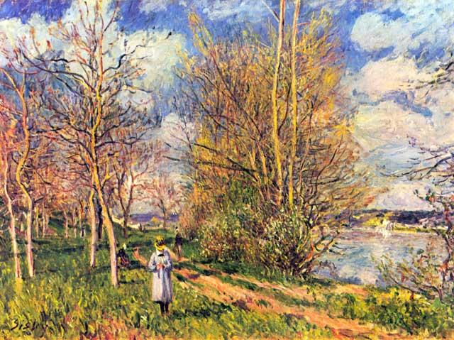 Alfred Sisley - Les Petits Prs au Printemps