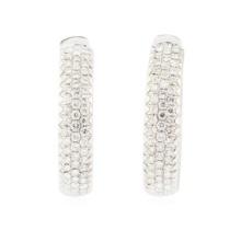 8.00 ctw Diamond Earrings - 18KT White Gold