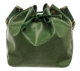 Louis Vuitton Green Epi Leather Noe PM Bucket Bag