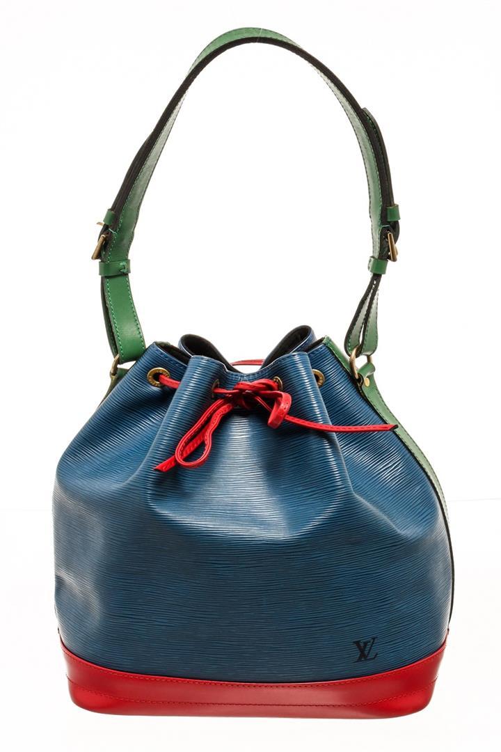 Louis Vuitton Blue Red And Green Epi Leather Noe Shoulder Bag