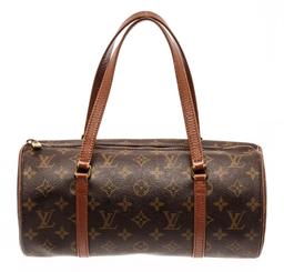 Louis Vuitton Brown Monogram Papillion 30 Shoulder Bag