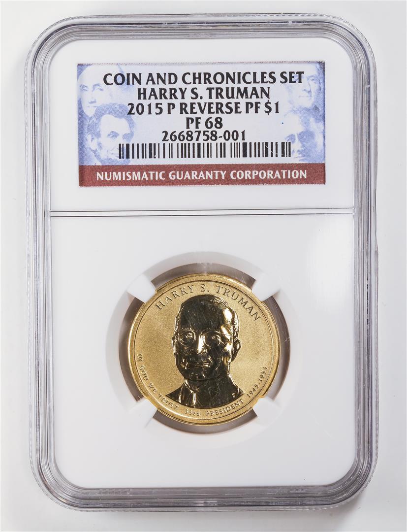 NGC Graded 2015 Coin and Chronicles Set - Harry S. Truman