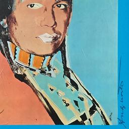 The American Indian Series (Blue) by Warhol (1928-1987)