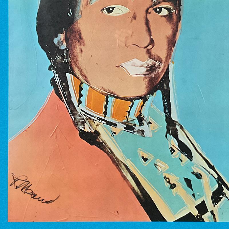 The American Indian Series (Blue) by Warhol (1928-1987)