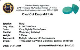 5.93 ctw Oval Mixed Emerald Parcel