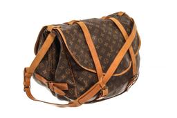 Louis Vuitton Brown Monogram Canvas Saumur 43 Shoulder Bag