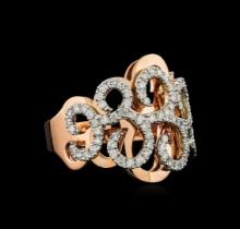 14KT Rose Gold 0.62 ctw Diamond Ring