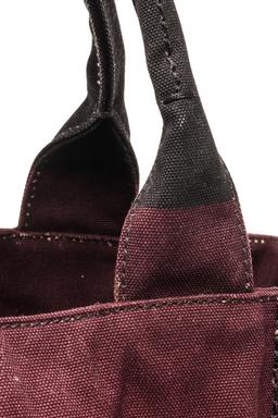 Prada Bordeaux Canvas Canapa Tote Bag