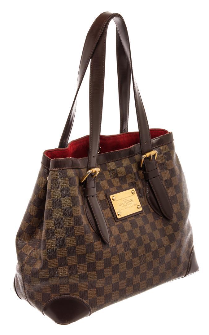 Louis Vuitton Brown Damier Ebene Leather Hampstead MM Shoulder Bag