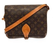 Louis Vuitton Brown Monogram Cartouchiere GM Messenger Bag