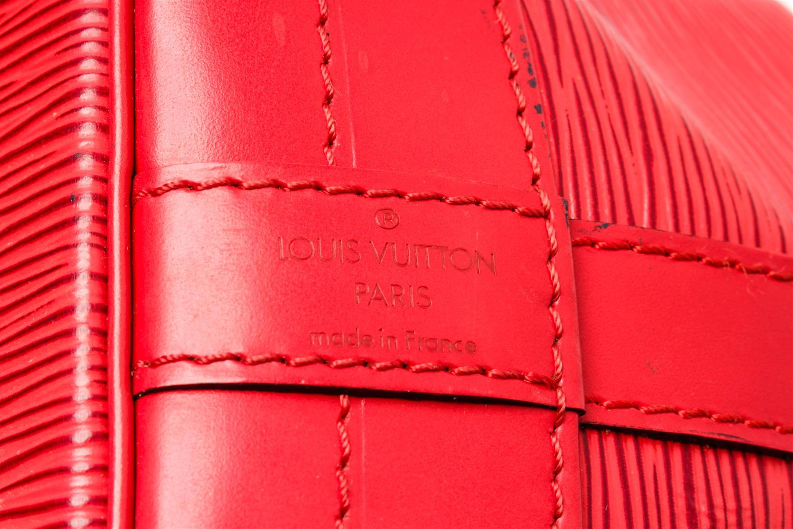 Louis Vuitton Red Epi Leather Noe Shoulder Bag