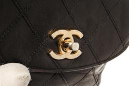 Chanel Black Quilted Leather Waist Clutch Bag