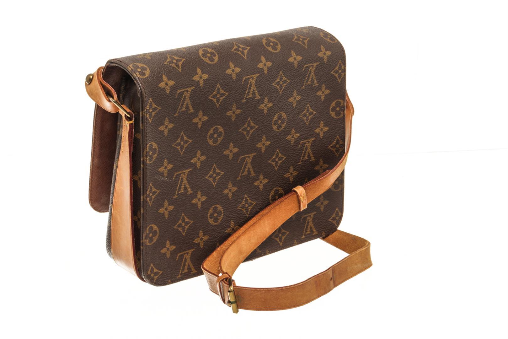 Louis Vuitton Brown Monogram Leather Cartouchiere GM Shoulder Bag