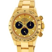 Rolex Mens 18K Yellow Gold "Paul Newman" Champagne Dial Daytona 40MM With Rolex