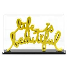 Life is Beautiful (Yellow) by Mr Brainwash