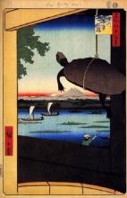 Hiroshige  - Mannen Bridge