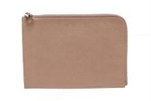 Louis Vuitton Taupe Leather Pochette Jules PM Cluch