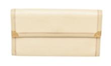 Louis Vuitton Cream Leather International Wallet