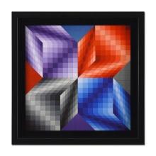 Kub-Stri by Vasarely (1908-1997)