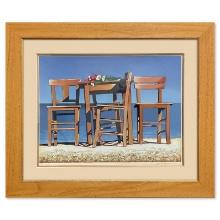 Chairs and Flowers on Beach by Medvedev, Igor